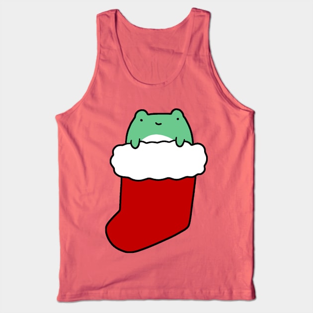 Christmas Stocking Frog Tank Top by saradaboru